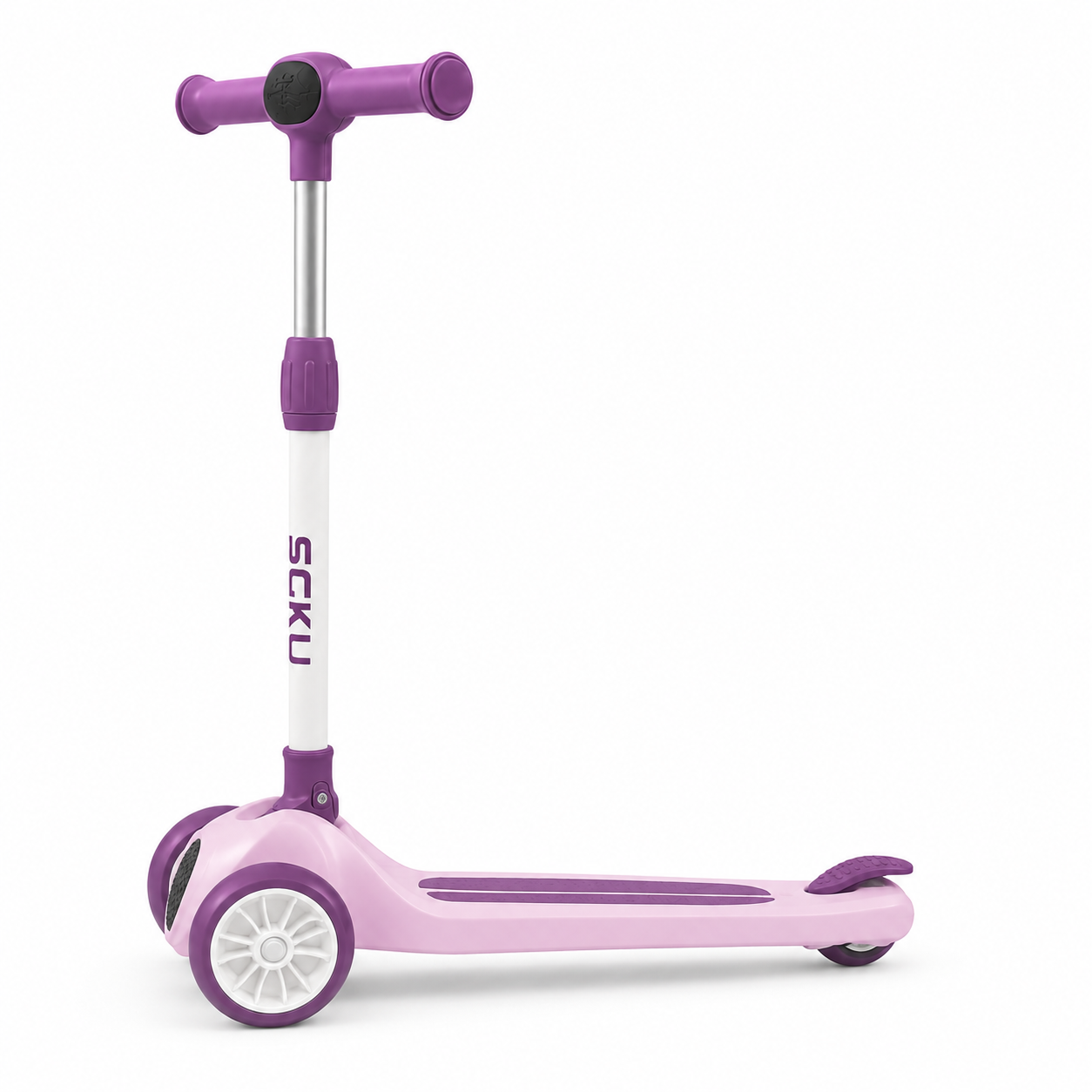 Kids Foldable 3-Wheel Scooter with LED Flash Wheels & Adjustable Handle