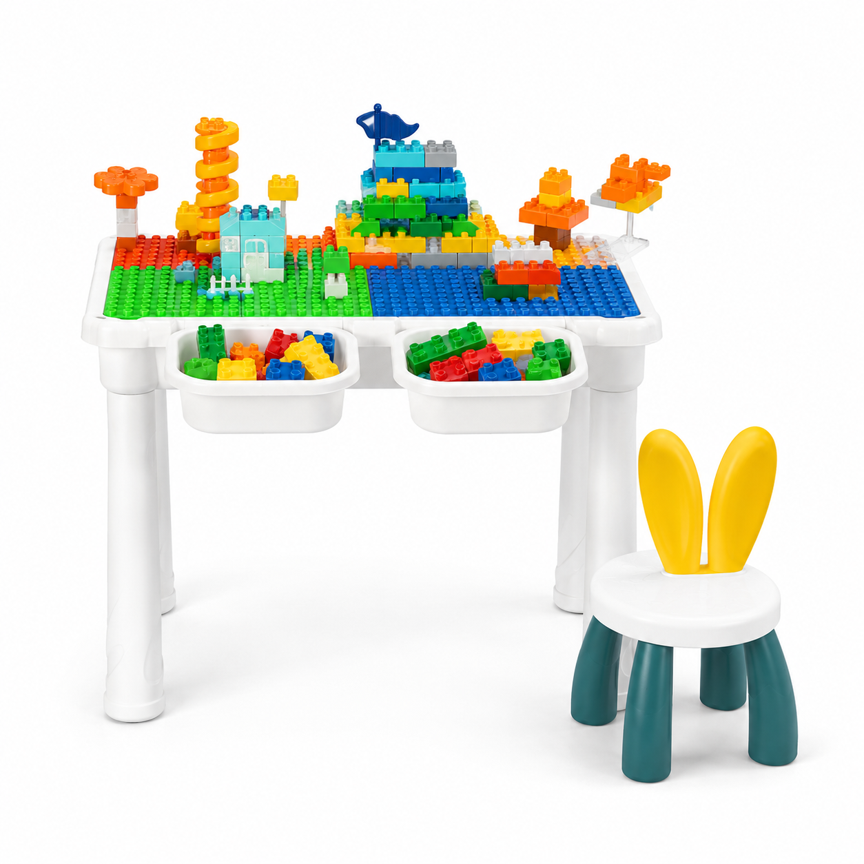 Block Table Building Set For Kids