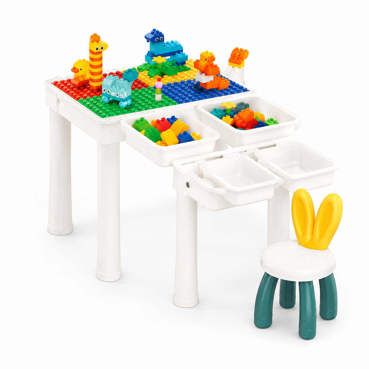 Block Table Building Set For Kids