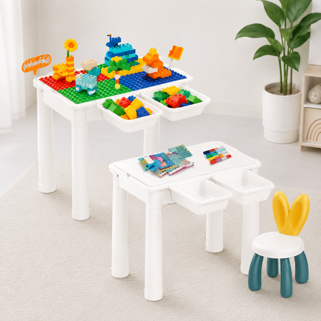 Block Table Building Set For Kids