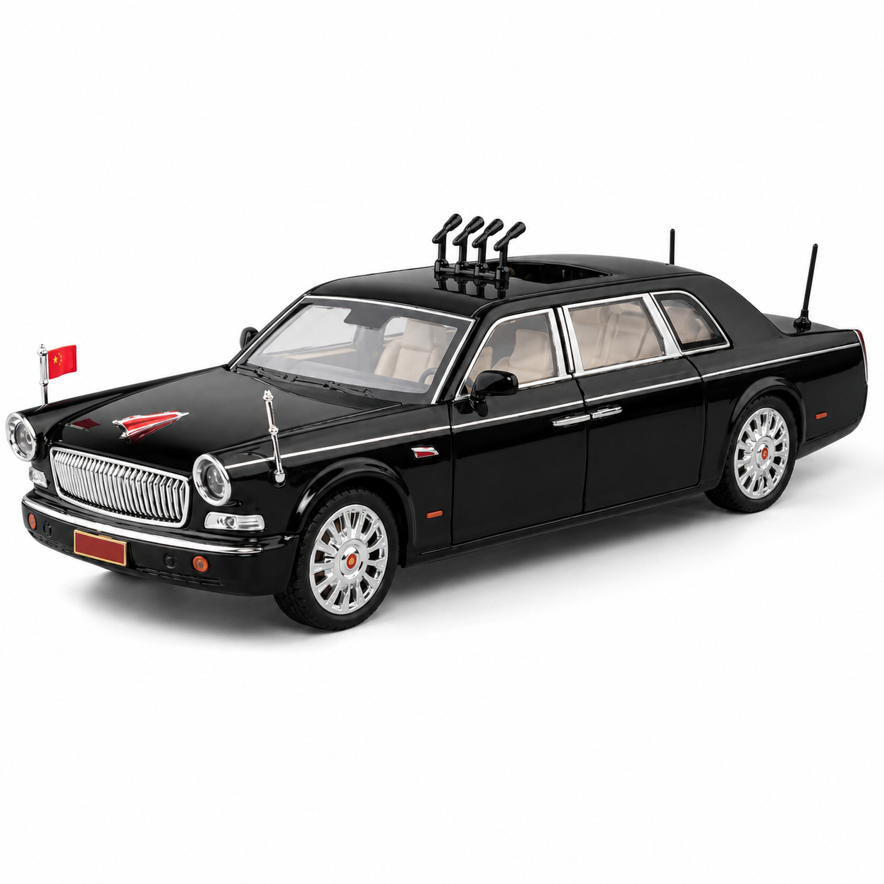 1:24 Black Luxury Diecast Car Model