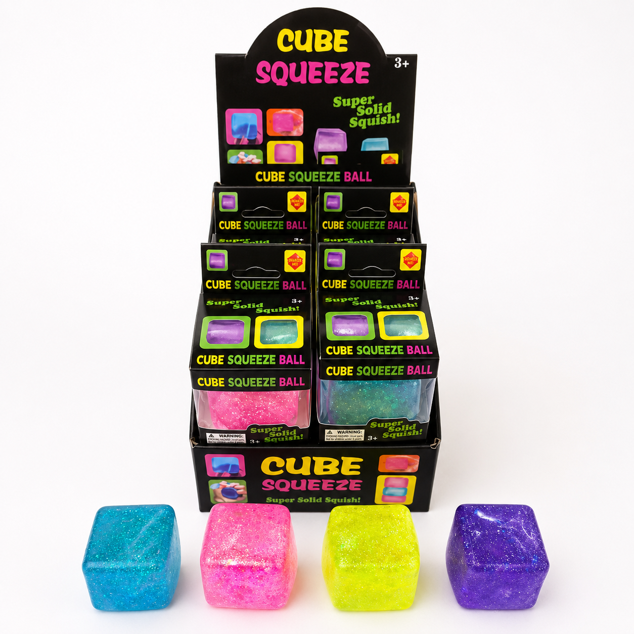 Cube Squeeze Ball Glitter Squishy