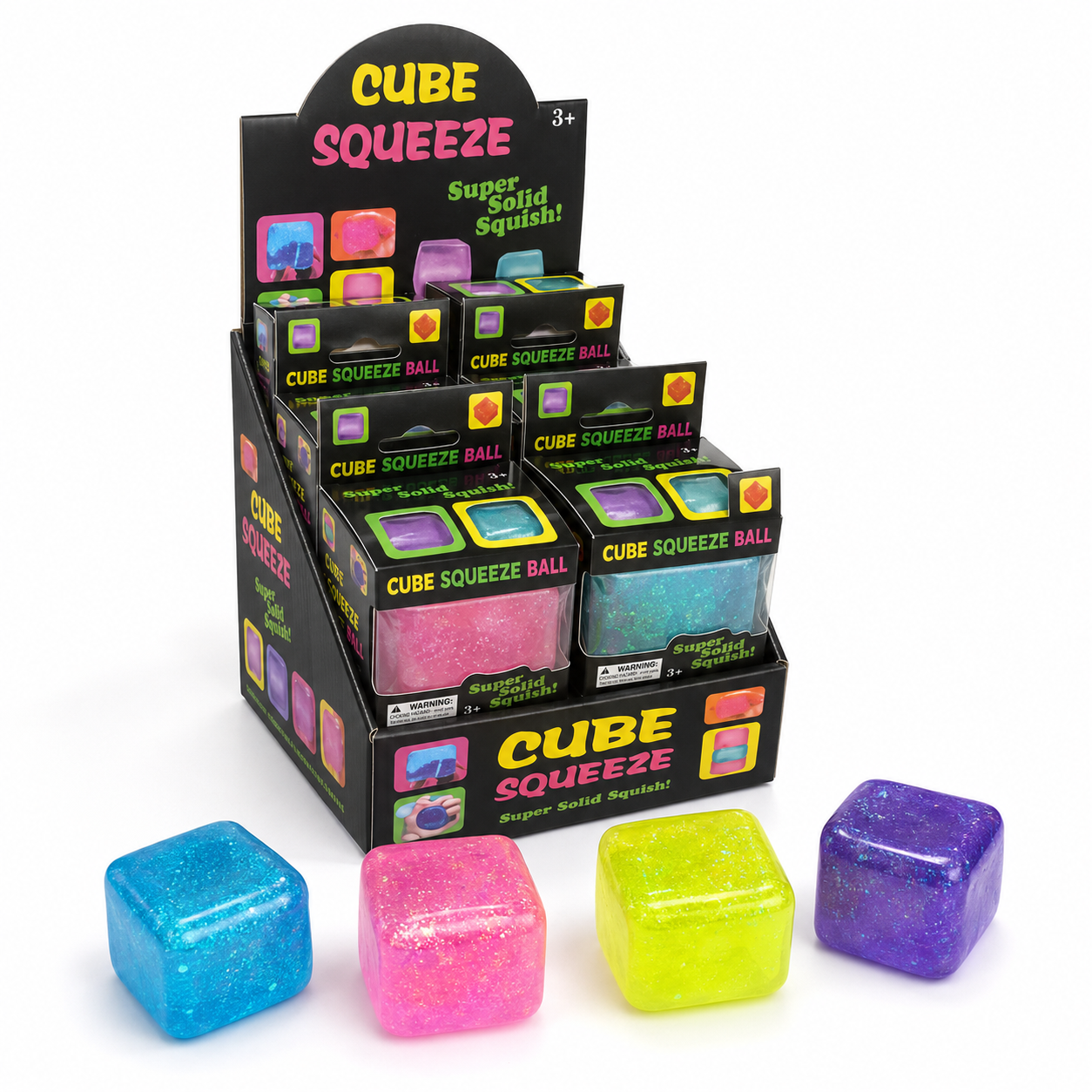 Cube Squeeze Ball Glitter Squishy