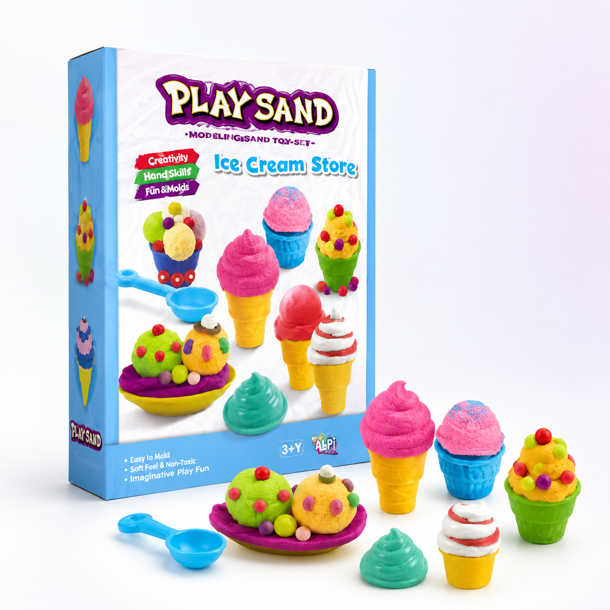 Play Sand Ice Cream Store Modeling Sand Set