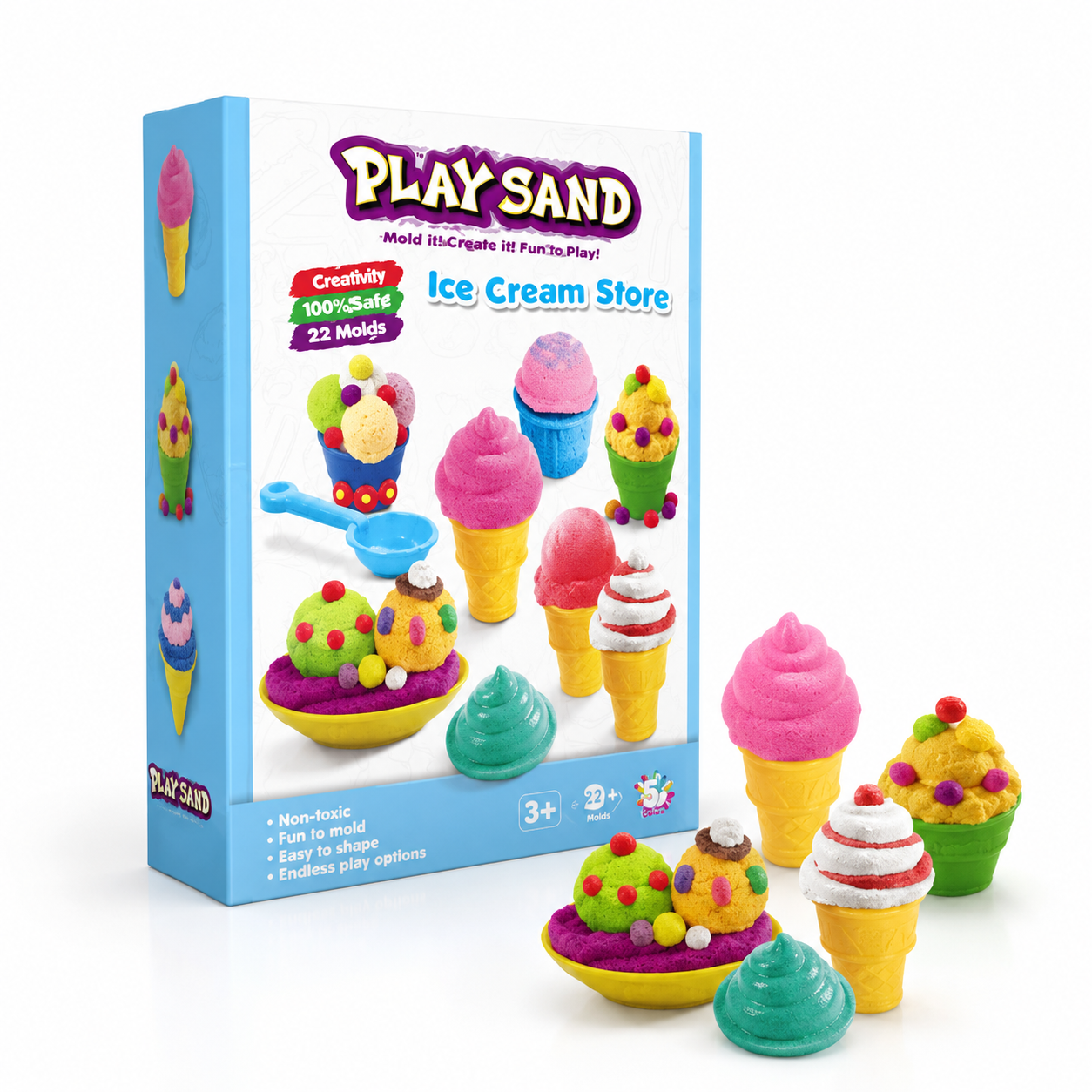 Play Sand Ice Cream Store Modeling Sand Set
