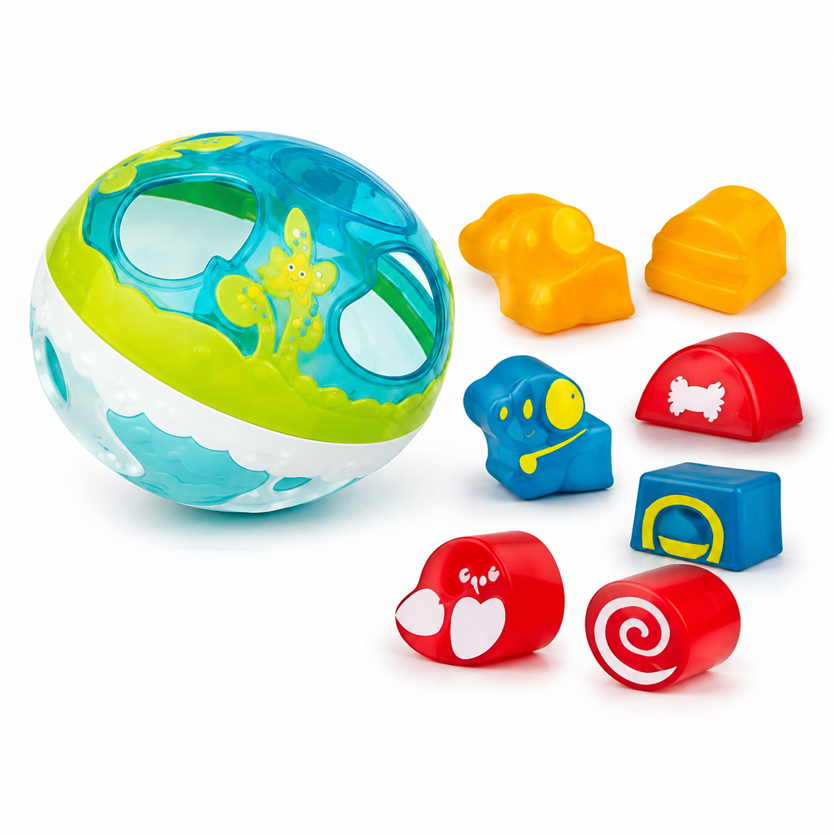 Winfun Soft Shape Sorting Ball – Baby Sensory Learning Toy