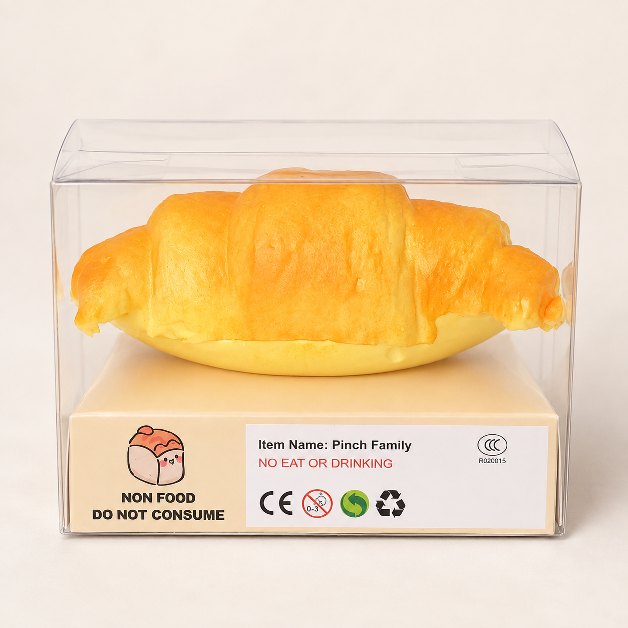 Pinch Family Croissant Squishy Toy