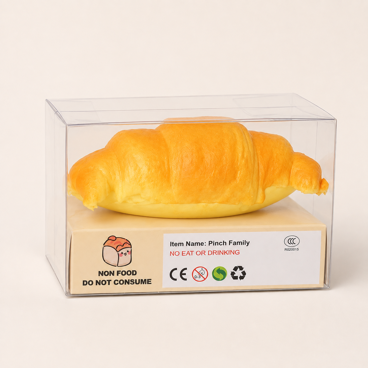 Pinch Family Croissant Squishy Toy