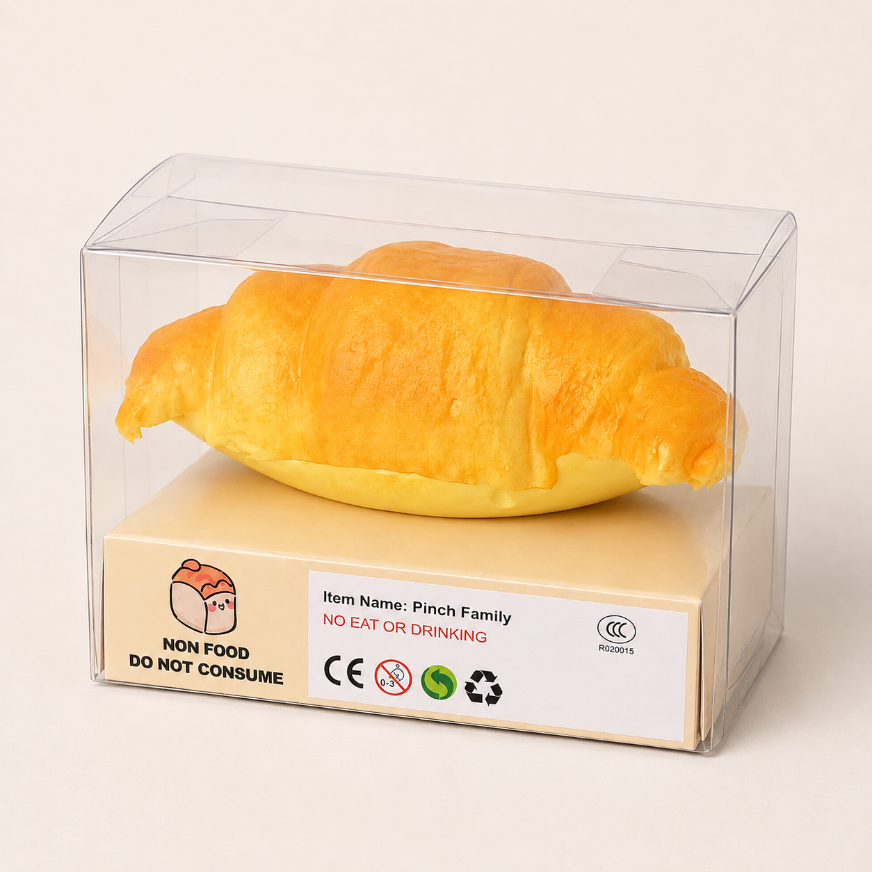 Pinch Family Croissant Squishy Toy
