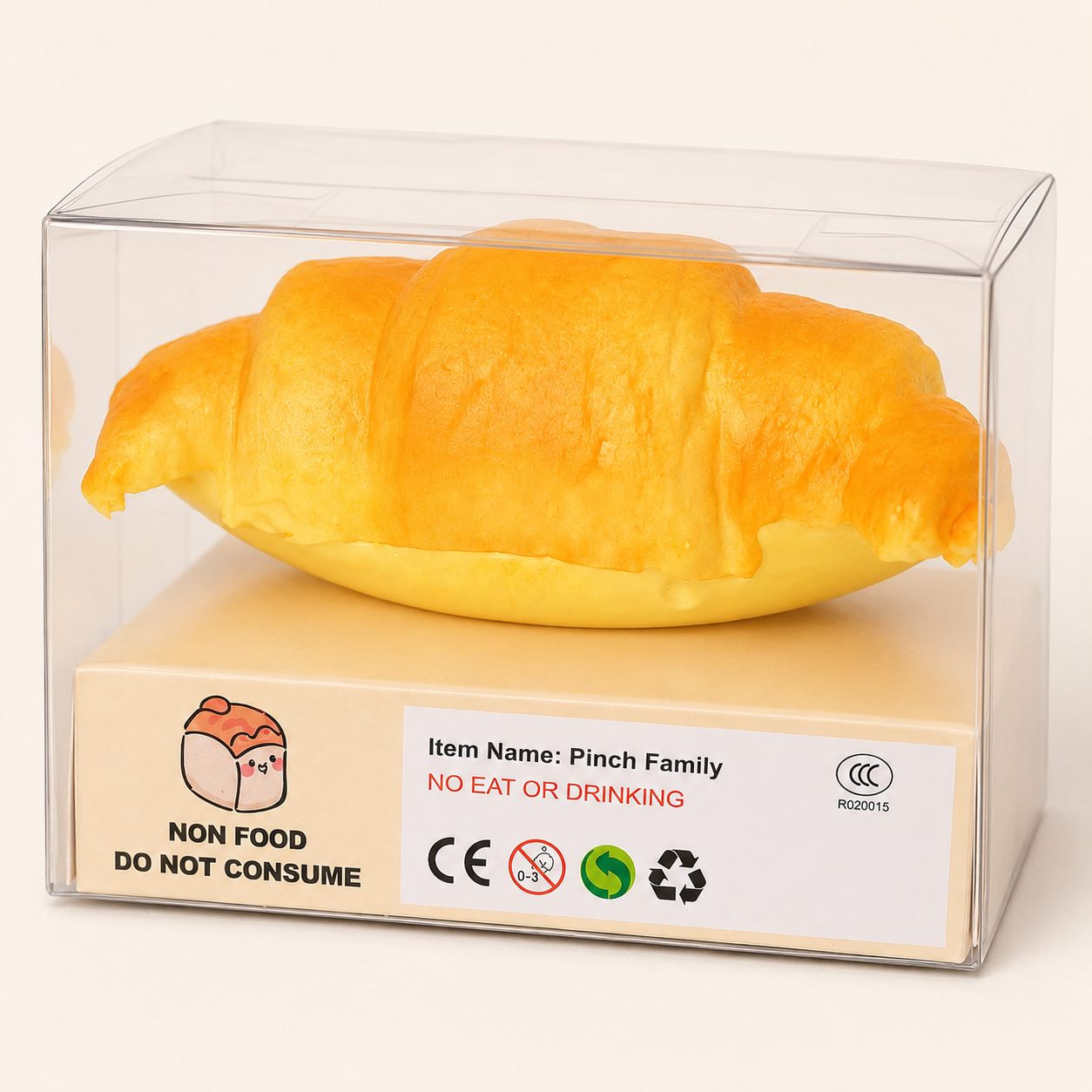 Pinch Family Croissant Squishy Toy