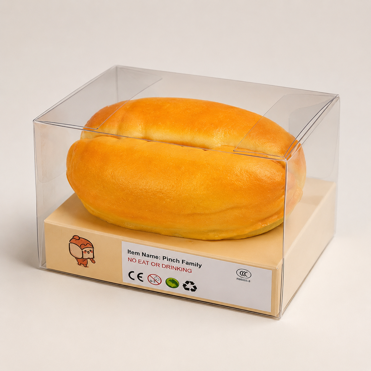 Pinch Family Bread Loaf Squishy Toy