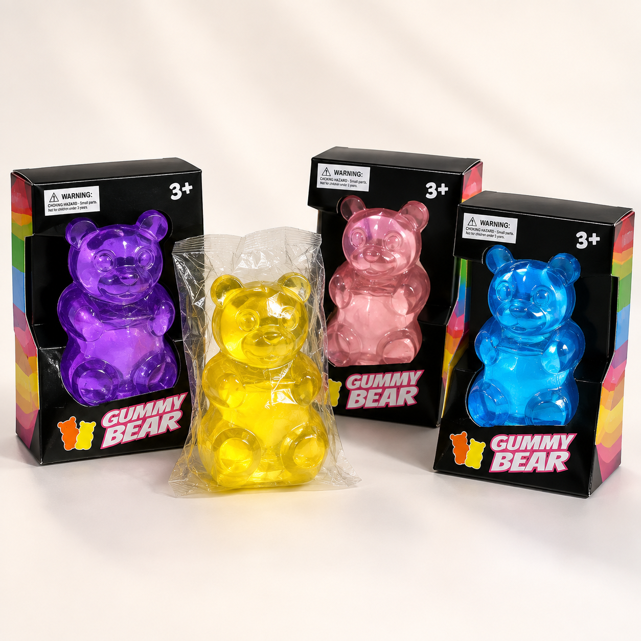 Transparent Gummy Bear Squishy Toy