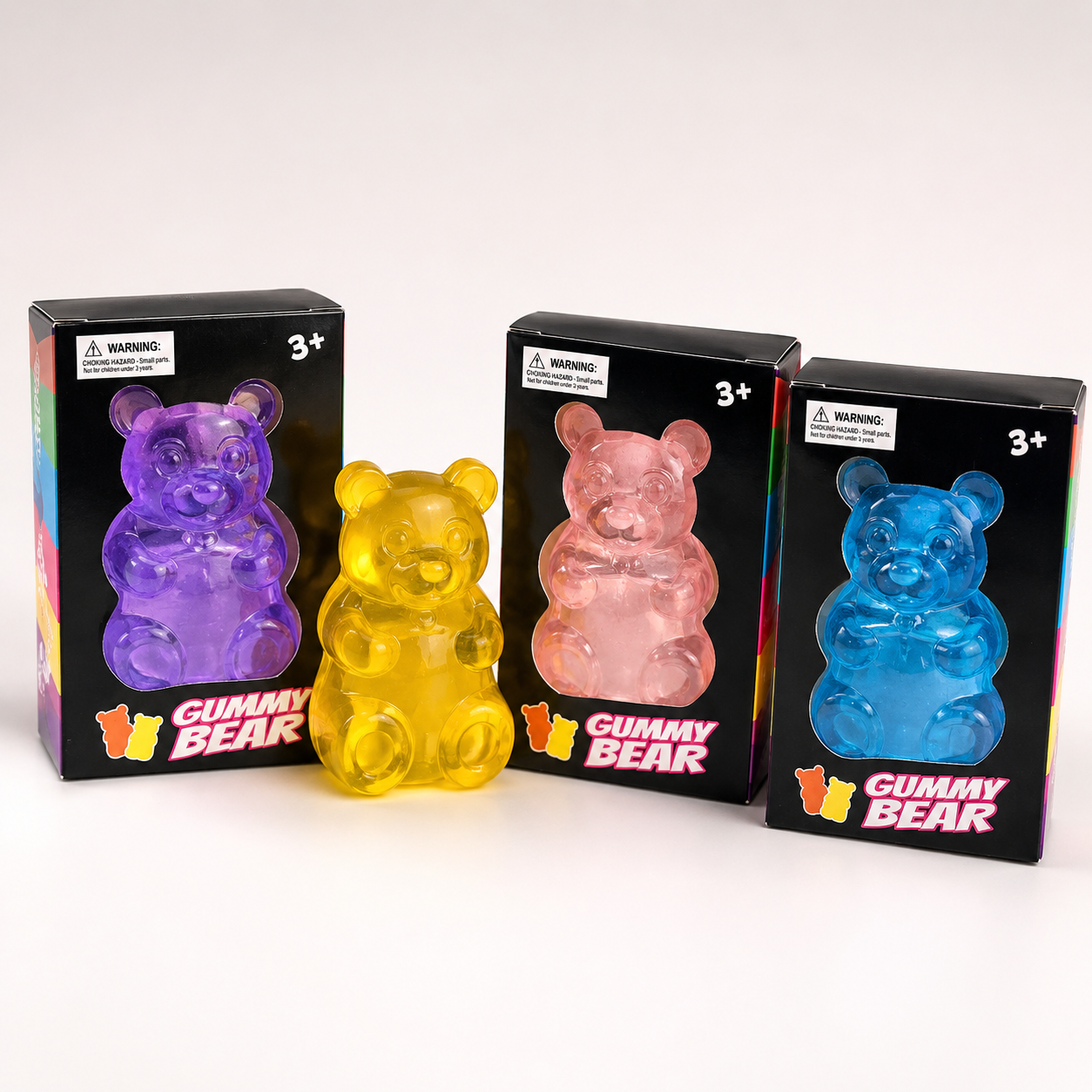 Transparent Gummy Bear Squishy Toy