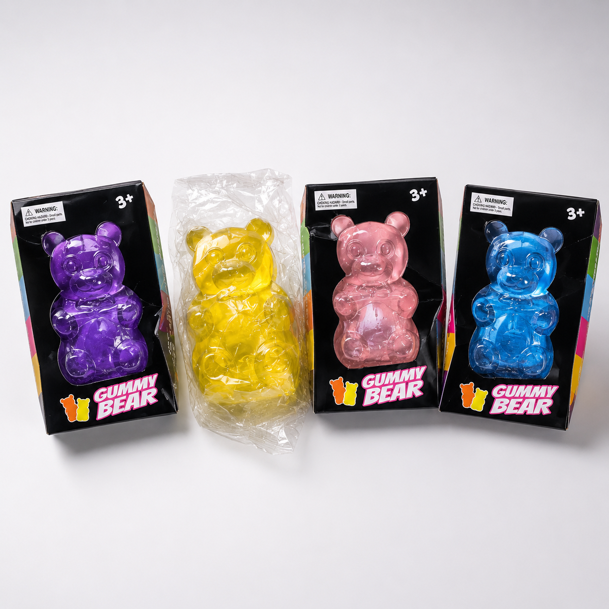 Transparent Gummy Bear Squishy Toy