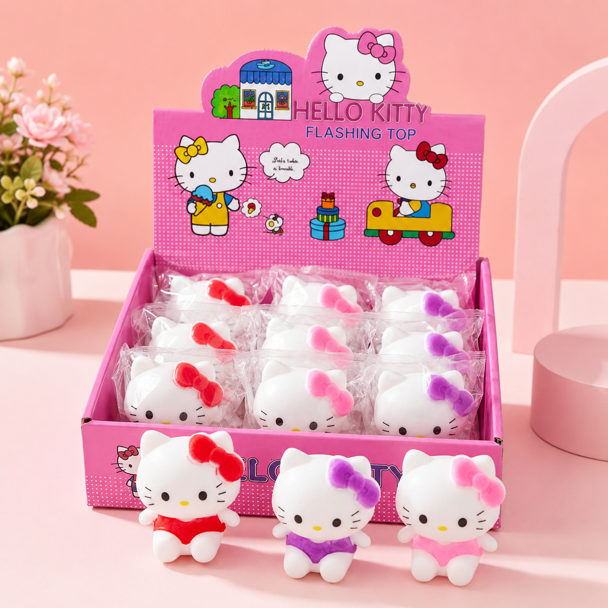 Cute Cat-Ear Character Squishy Toy – Assorted Colors
