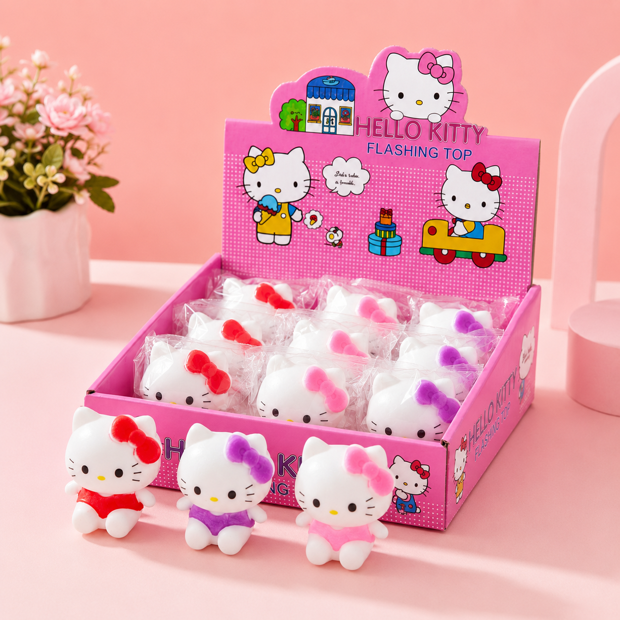 Cute Cat-Ear Character Squishy Toy – Assorted Colors