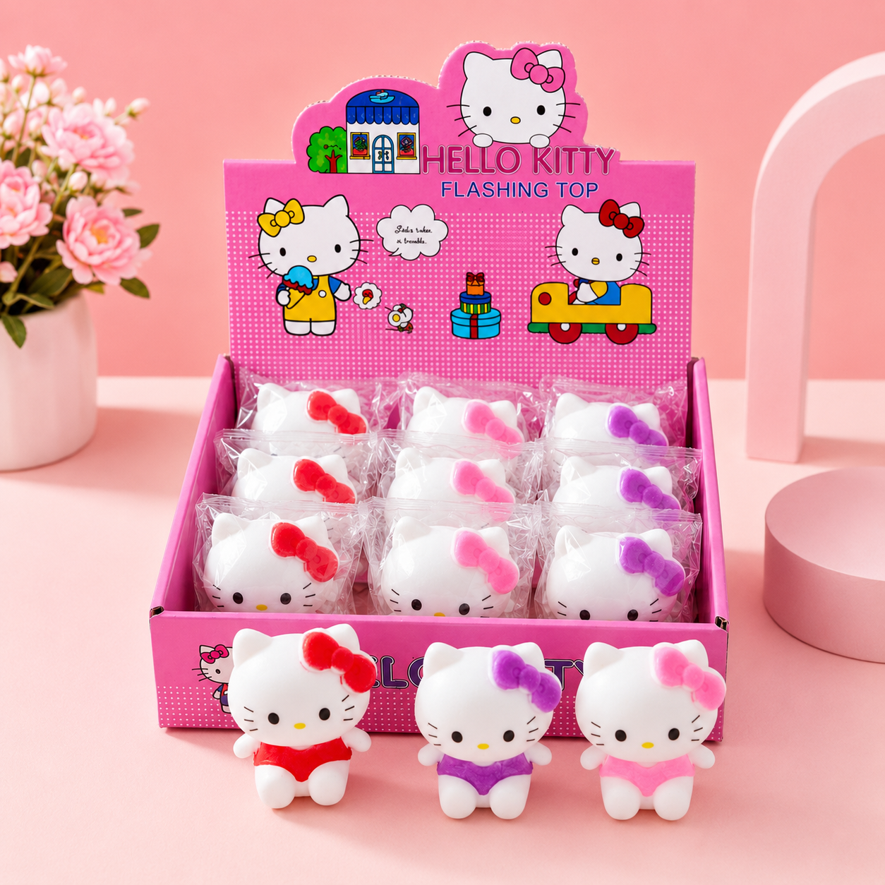 Cute Cat-Ear Character Squishy Toy – Assorted Colors
