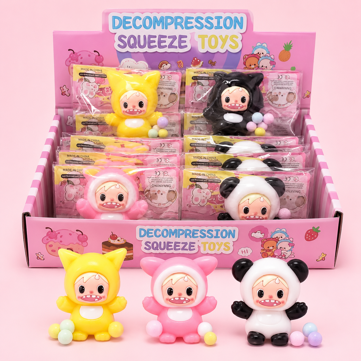 Animal Costume Doll Squishy Toy – Assorted Designs