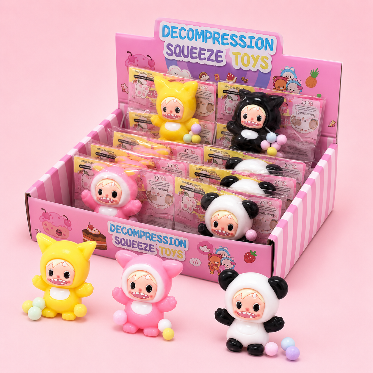 Animal Costume Doll Squishy Toy – Assorted Designs