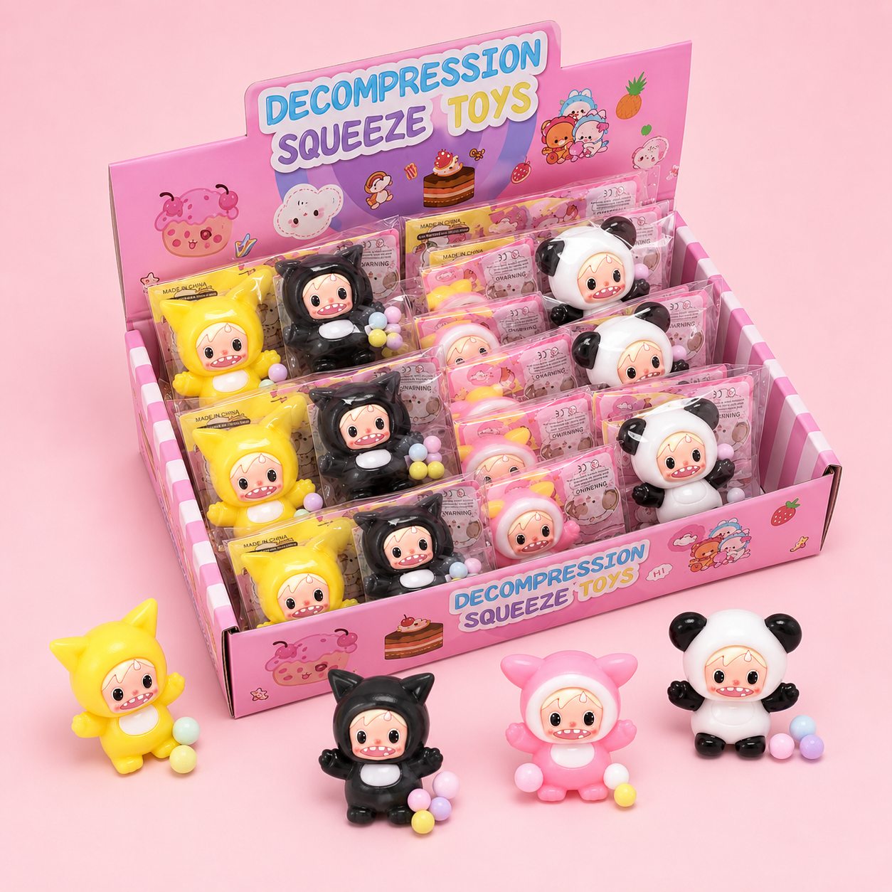 Animal Costume Doll Squishy Toy – Assorted Designs