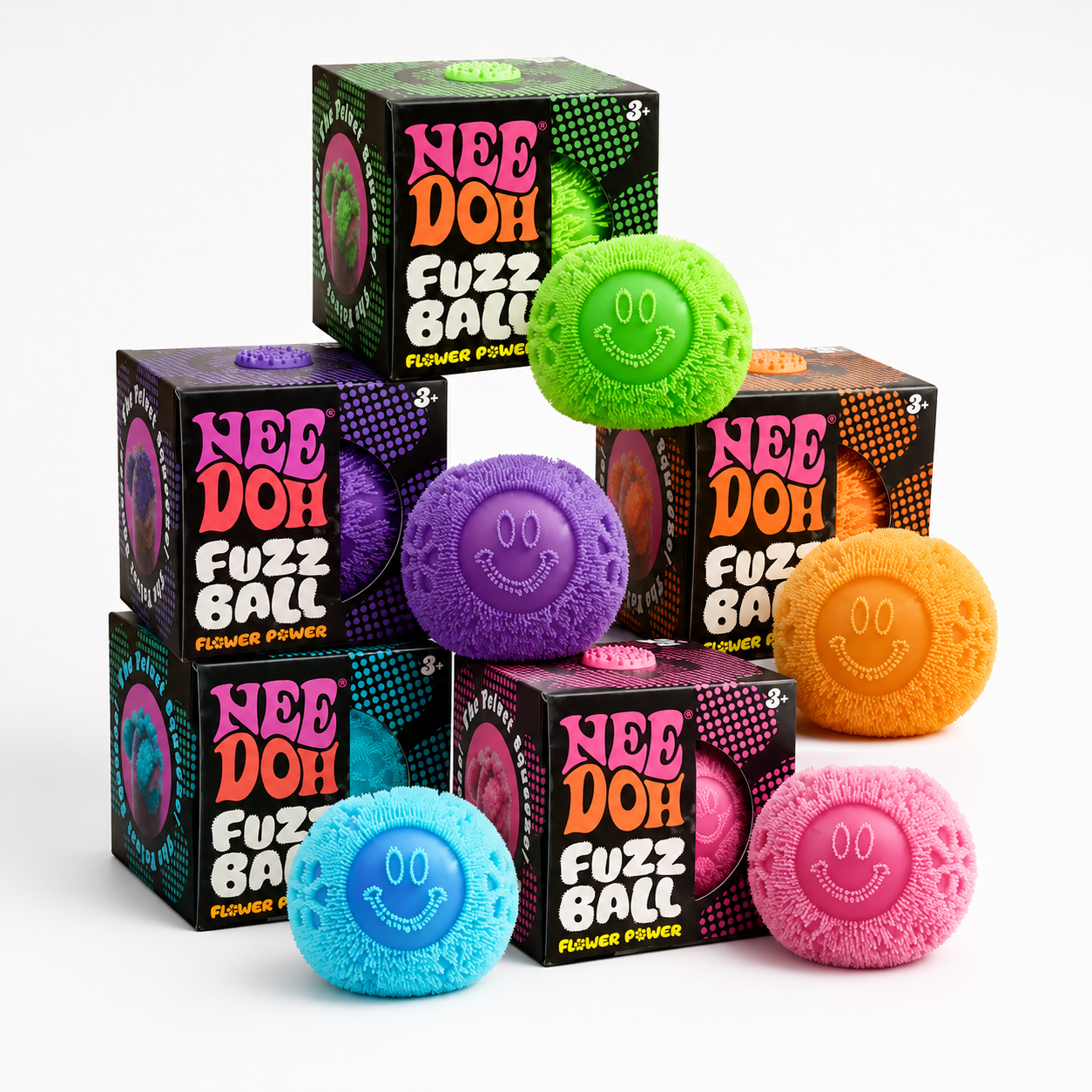 FTY-SQ-010 NeeDoh Fuzz Ball Sensory Toy