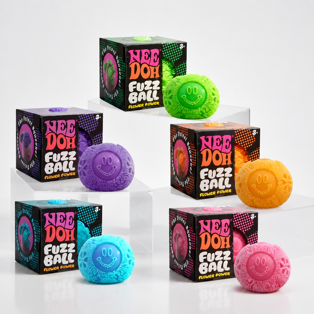 FTY-SQ-010 NeeDoh Fuzz Ball Sensory Toy