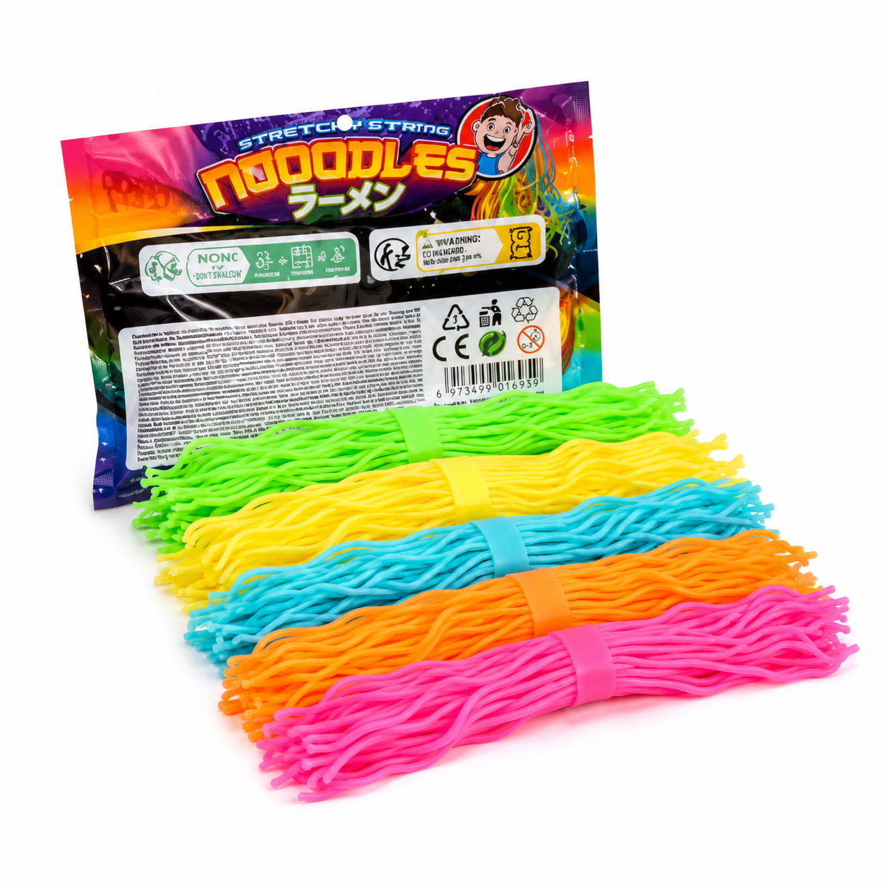 FTY-SQ-012 Ramen Stretch String Noodles Toy