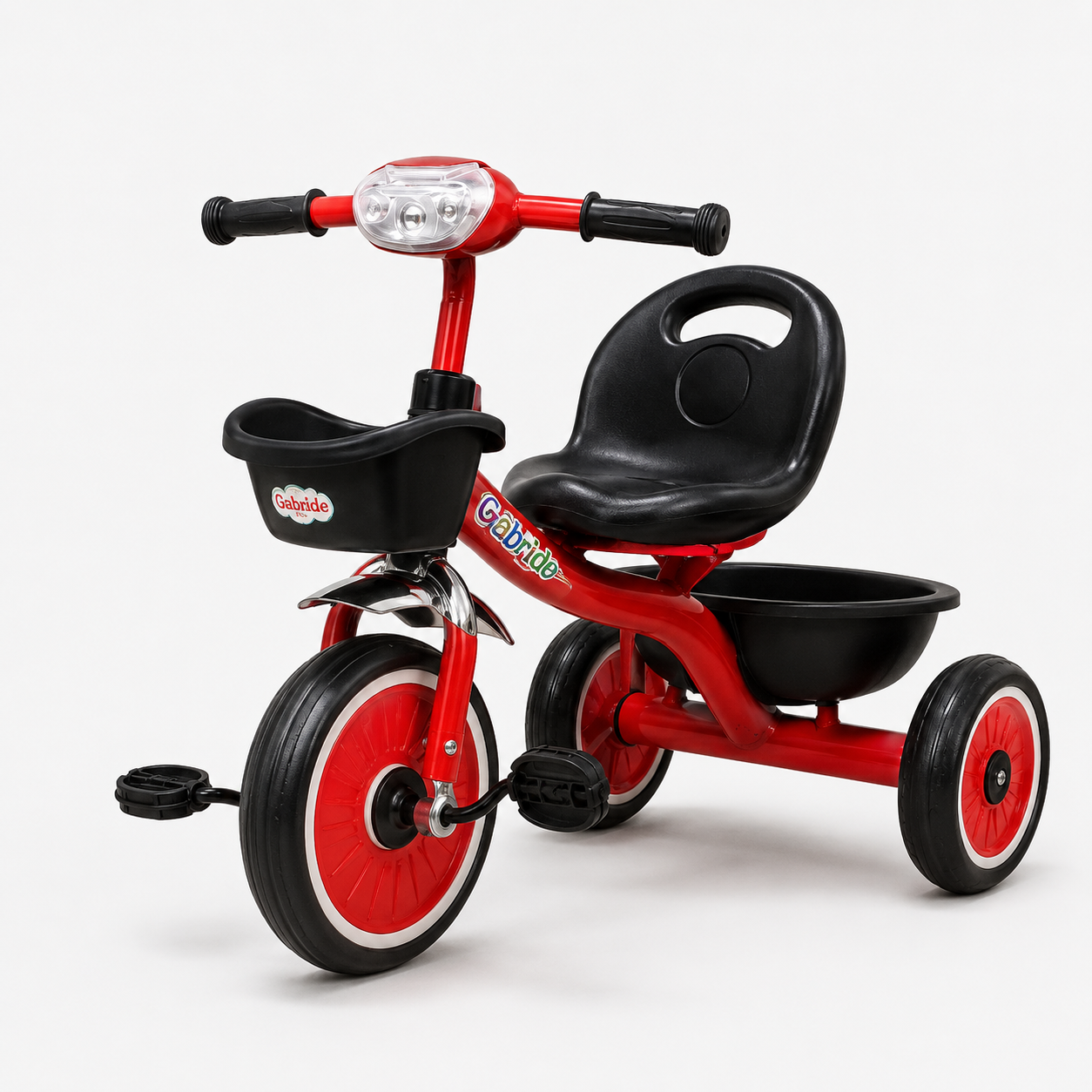 TS320 Kids Tricycle with Front Basket and Rear Storage