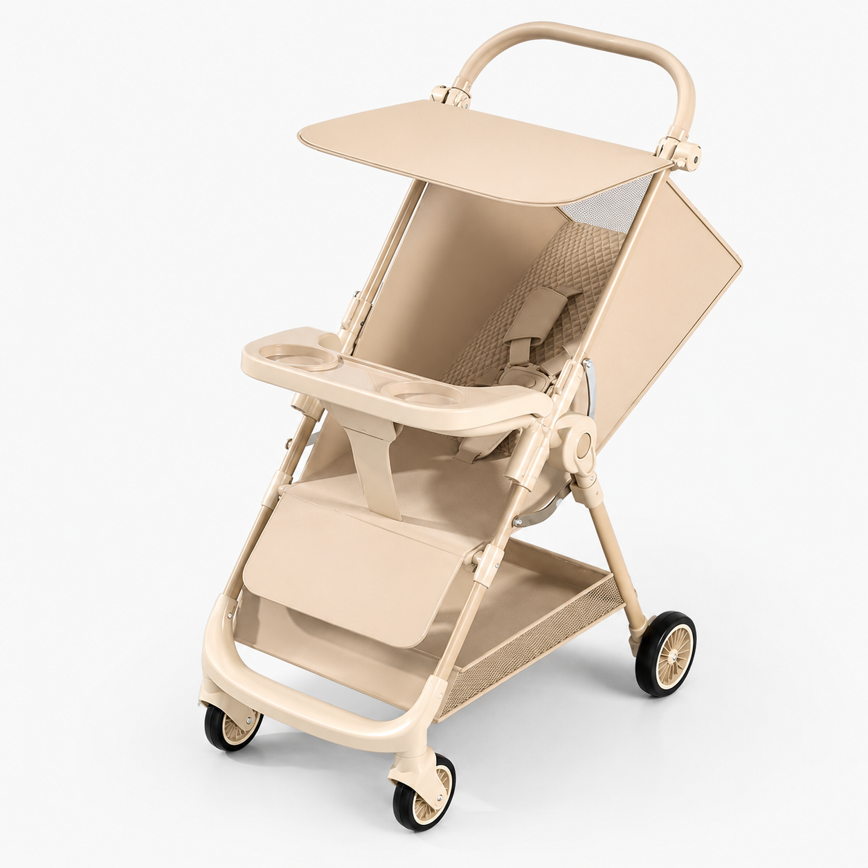 6288 Foldable Baby Stroller with Canopy and Tray