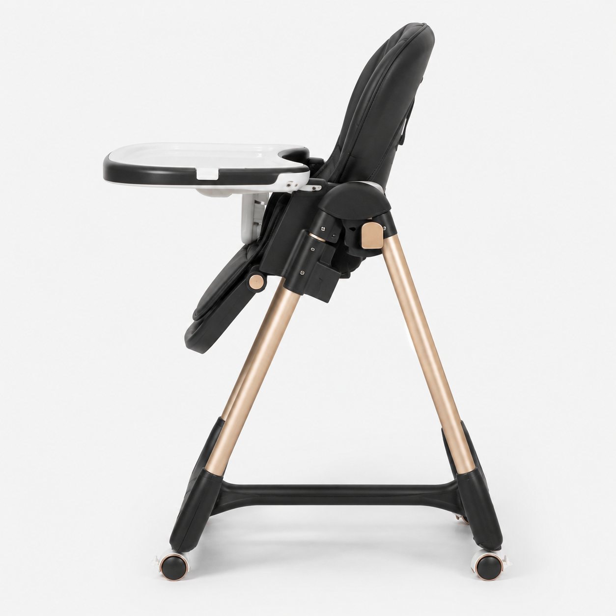 Kidilo DC01 2-in-1 Foldable Baby High Chair with Wheels