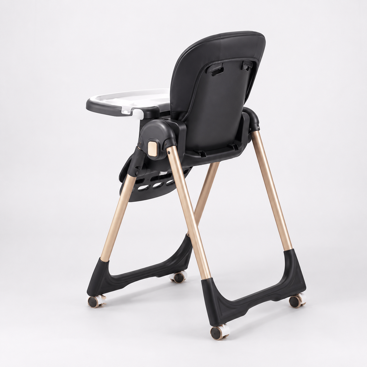 Kidilo DC01 2-in-1 Foldable Baby High Chair with Wheels