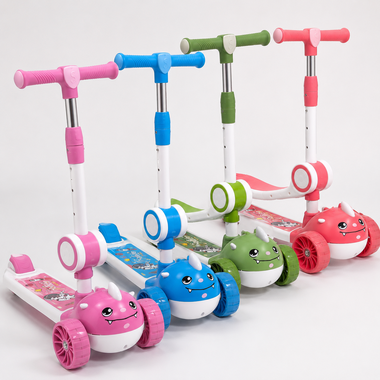 615 - Monster Style Kids Scooter with Light and Music