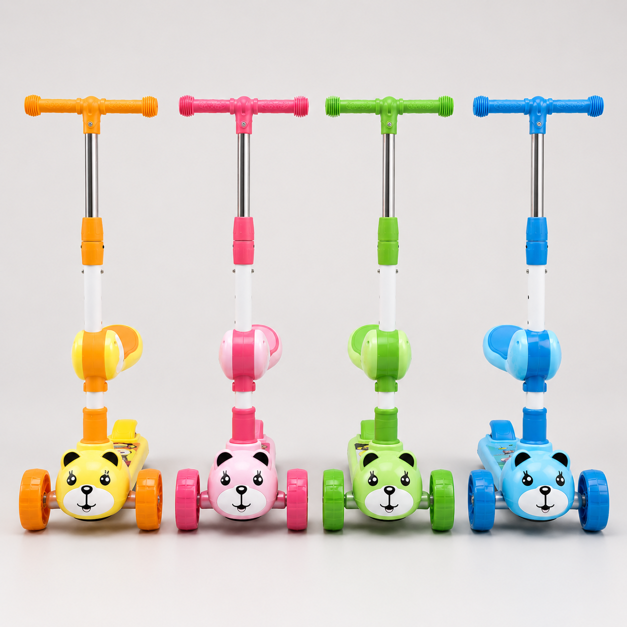 633 - Animal Face Kids Scooter with Light and Music