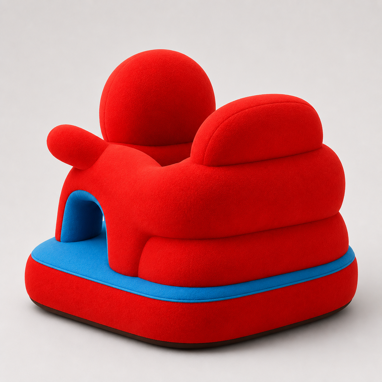 Red Spider Character Baby Seater – Soft Plush Support Chair for Babies