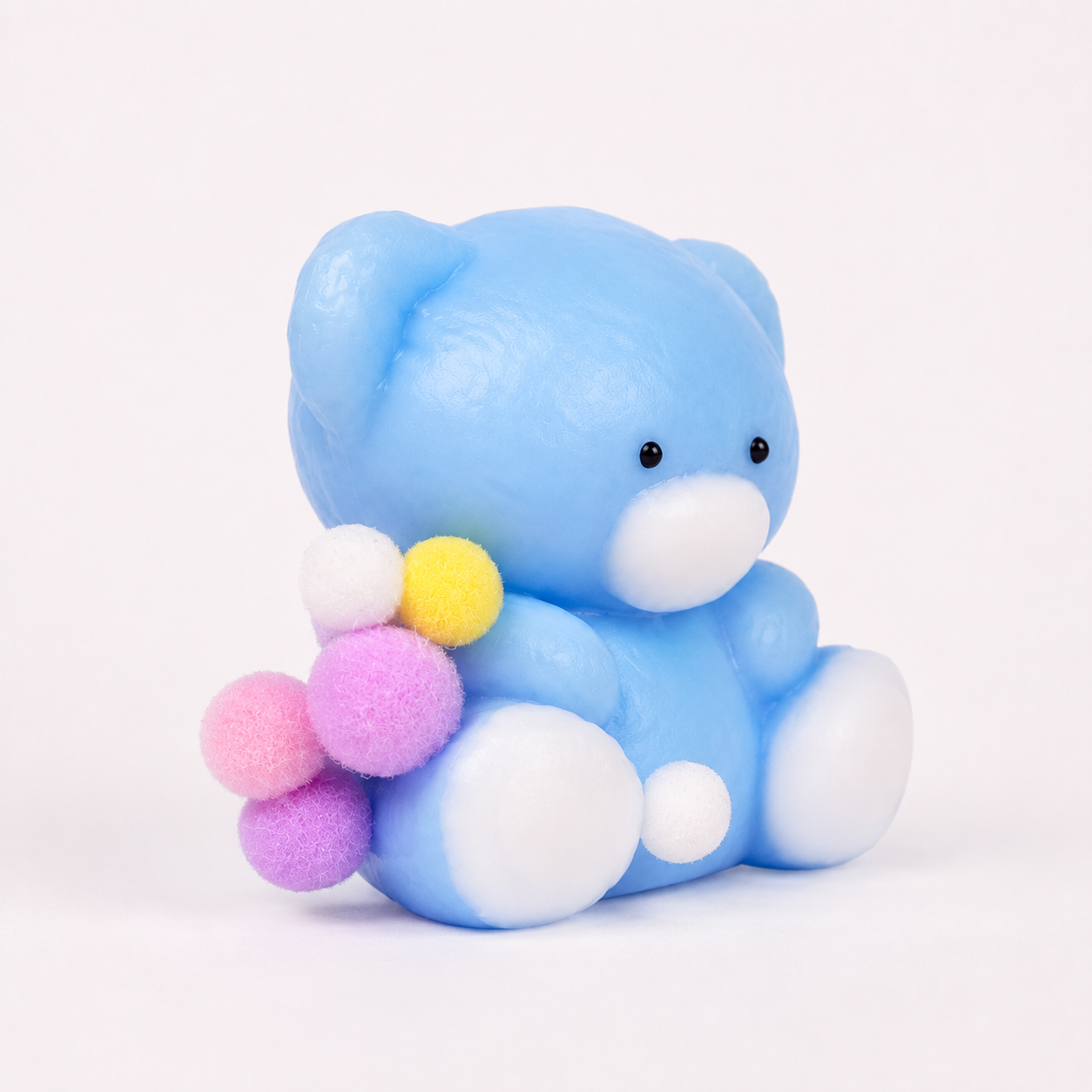 Blue Teddy Bear Squishy Toy