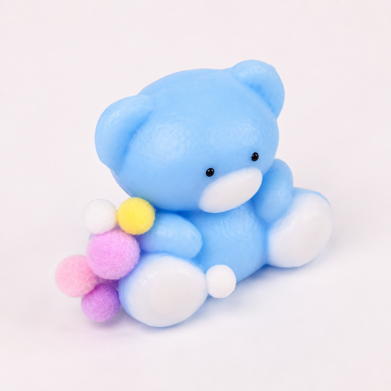 Blue Teddy Bear Squishy Toy