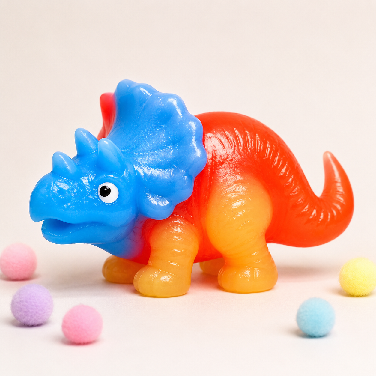 Triceratops Dinosaur Slow Rise Squishy Toy