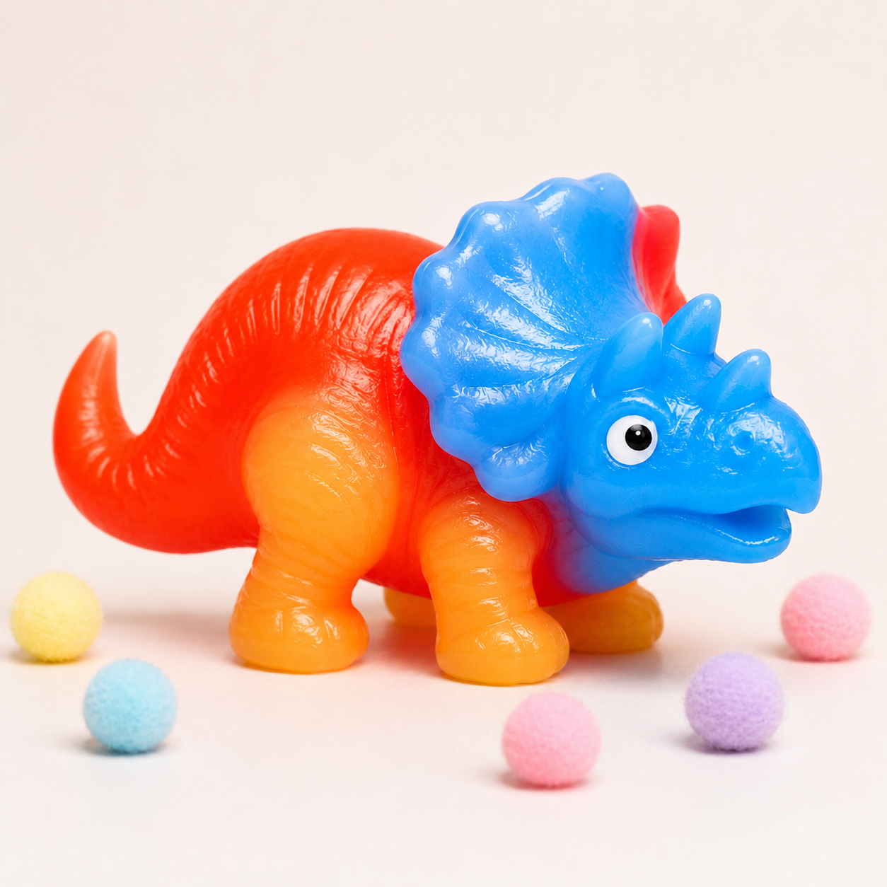 Triceratops Dinosaur Slow Rise Squishy Toy