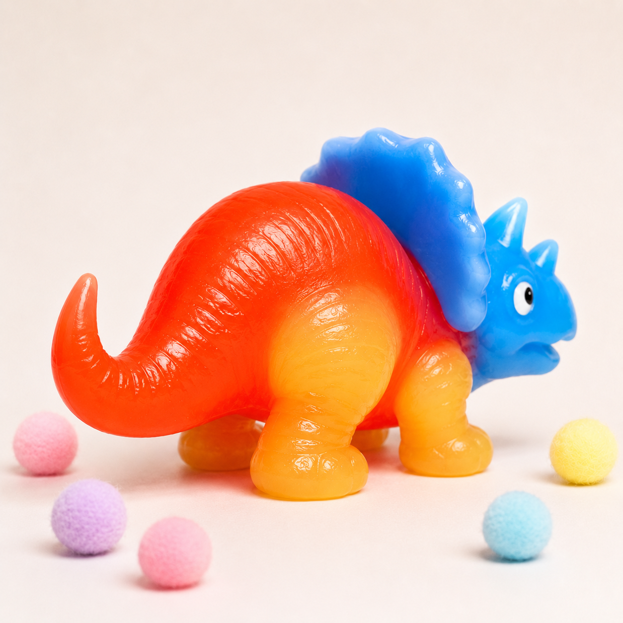 Triceratops Dinosaur Slow Rise Squishy Toy