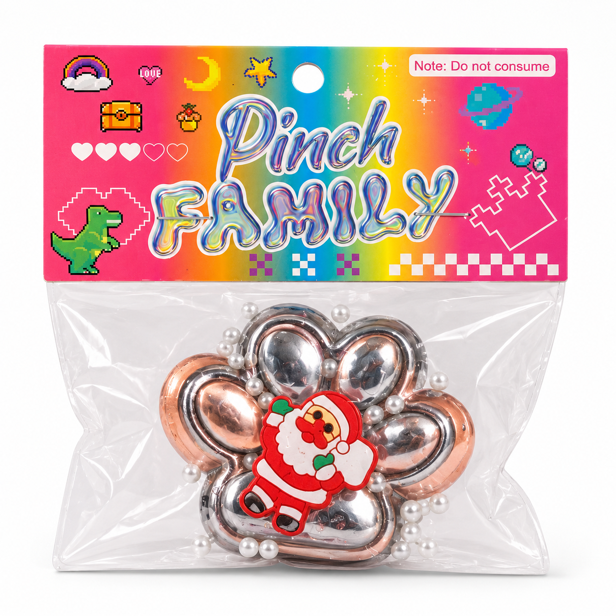 Christmas Santa Paw Shaped Squishy Toy