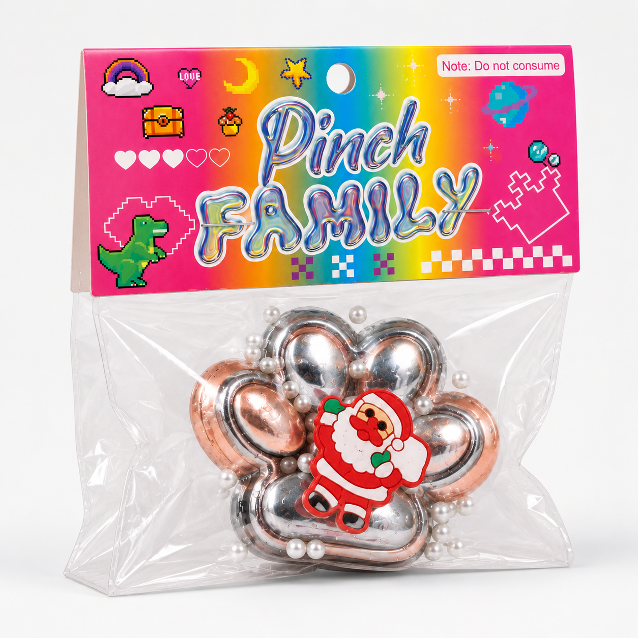 Christmas Santa Paw Shaped Squishy Toy