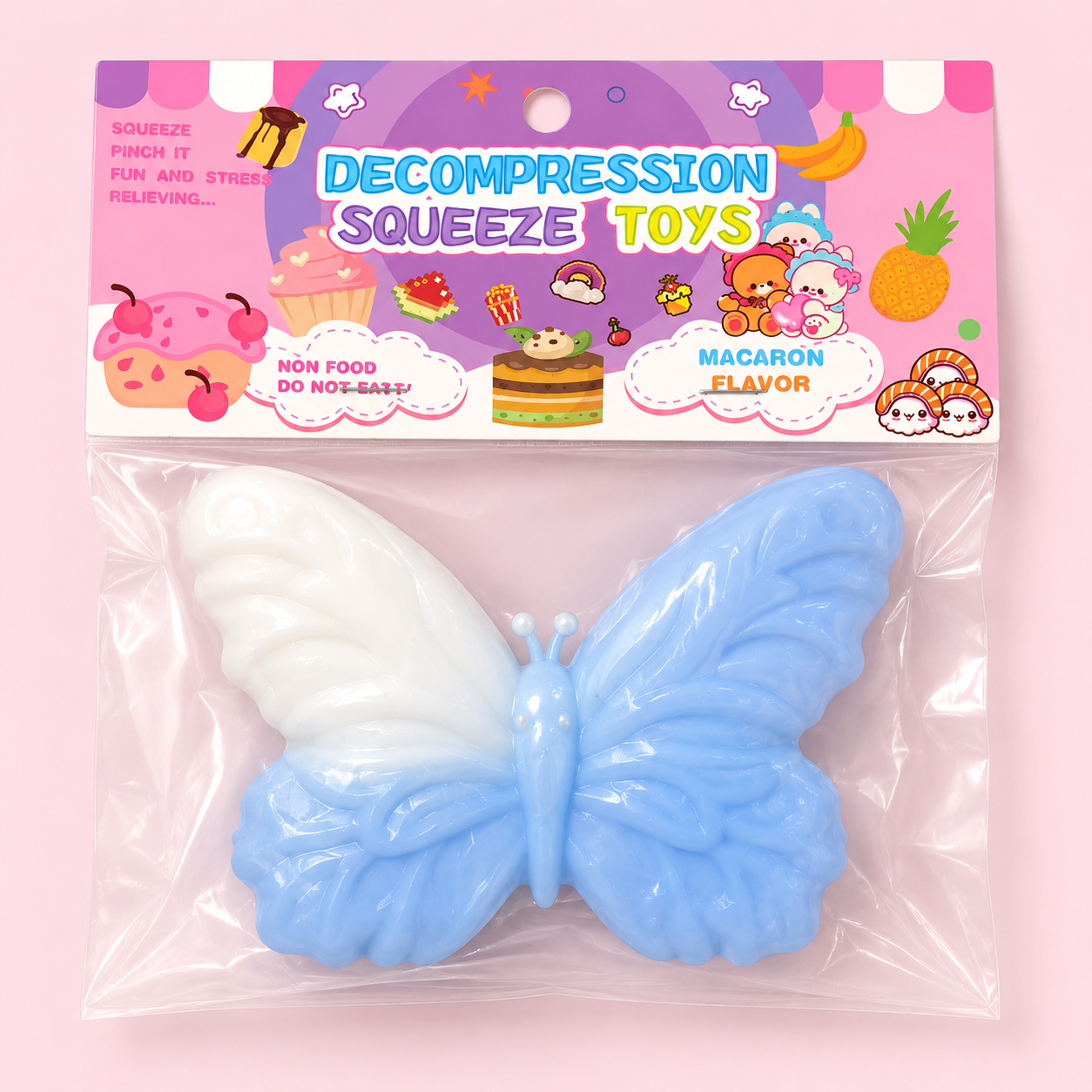 Blue Butterfly Slow Rise Squishy Toy