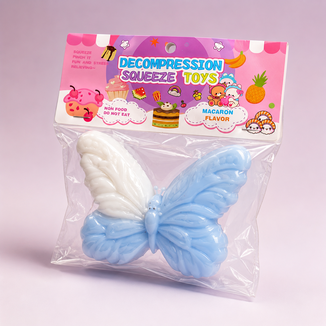 Blue Butterfly Slow Rise Squishy Toy