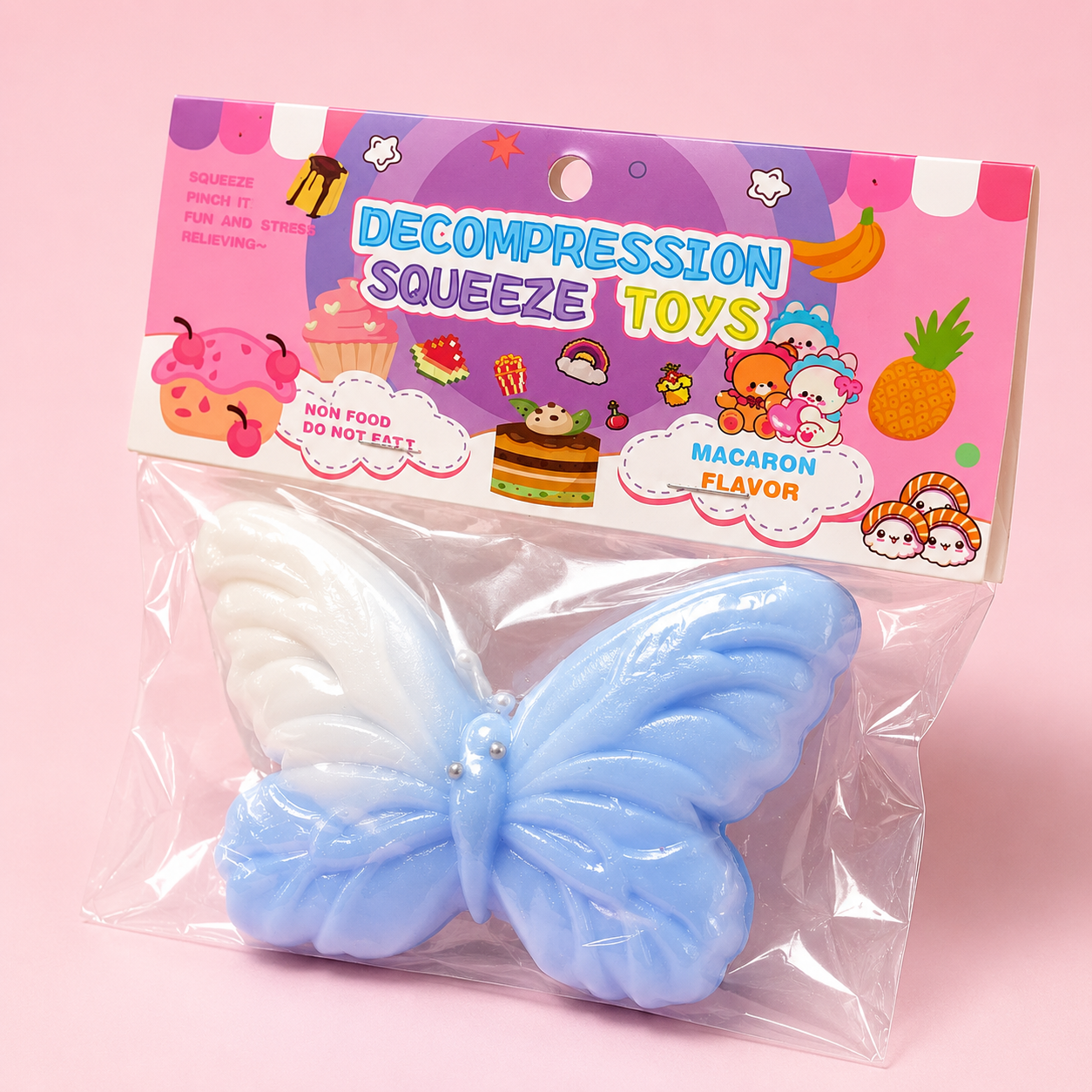 Blue Butterfly Slow Rise Squishy Toy