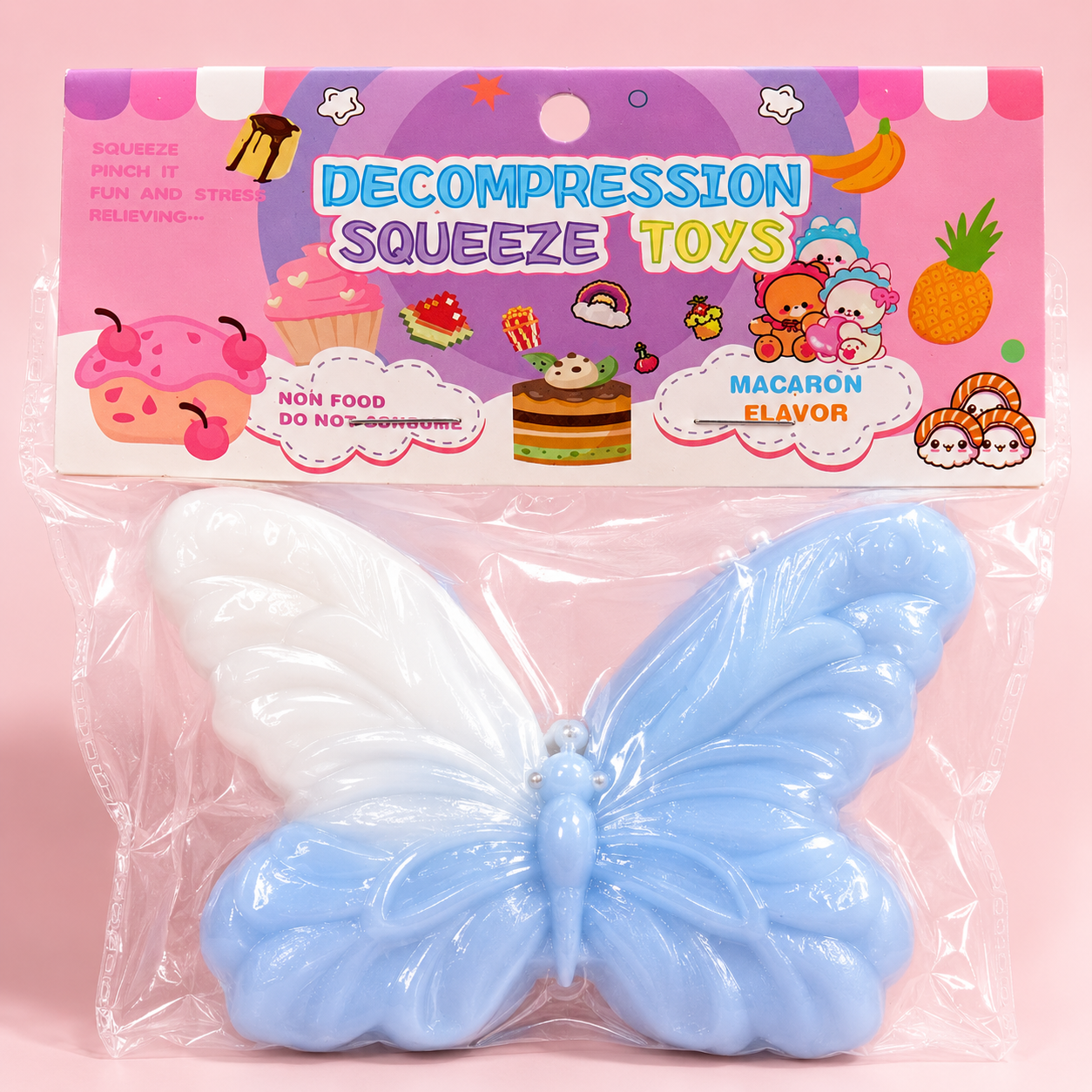 Blue Butterfly Slow Rise Squishy Toy
