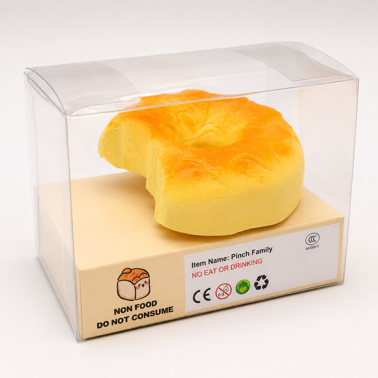 Croissant Bread Slow Rise Squishy Toy in Display Box
