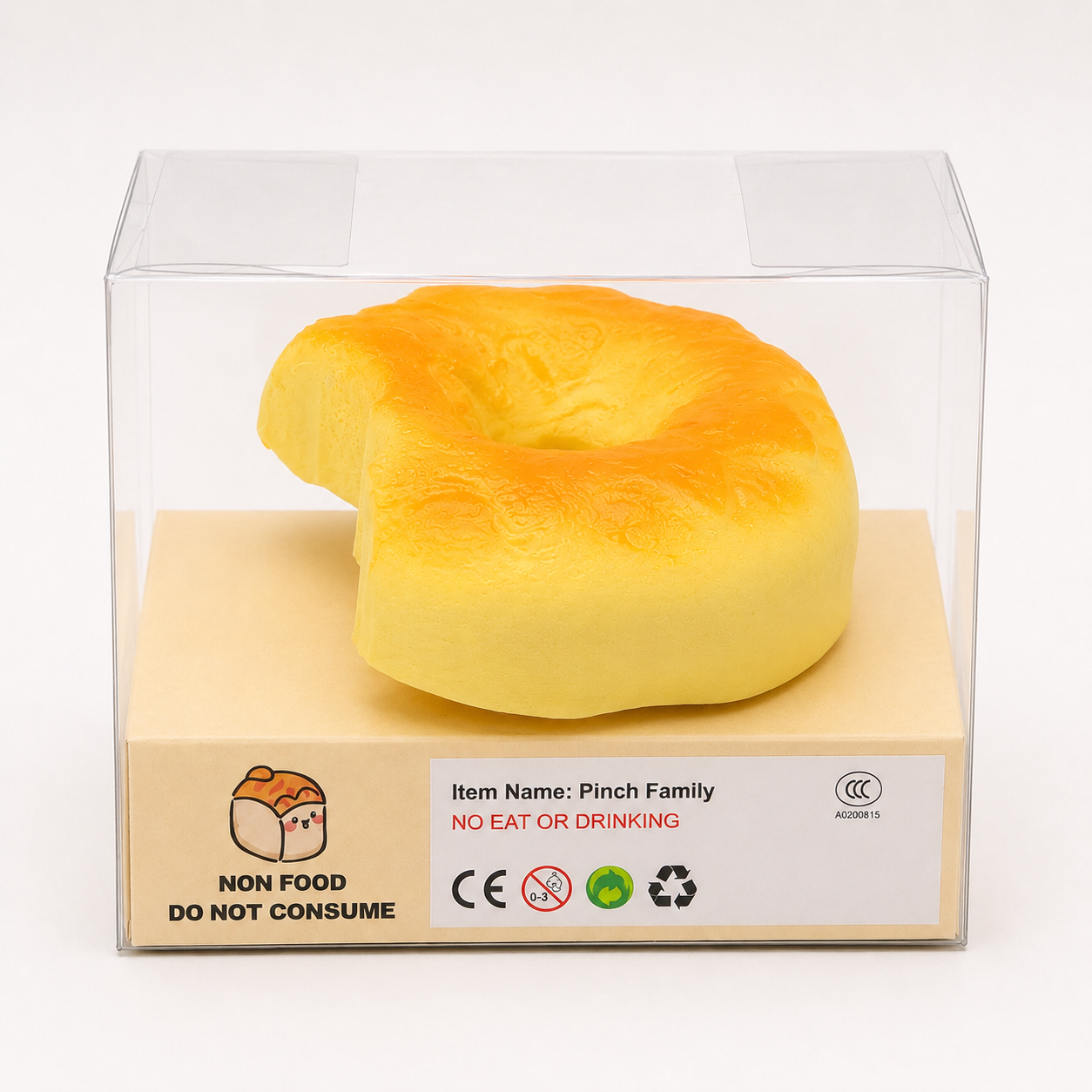 Croissant Bread Slow Rise Squishy Toy in Display Box