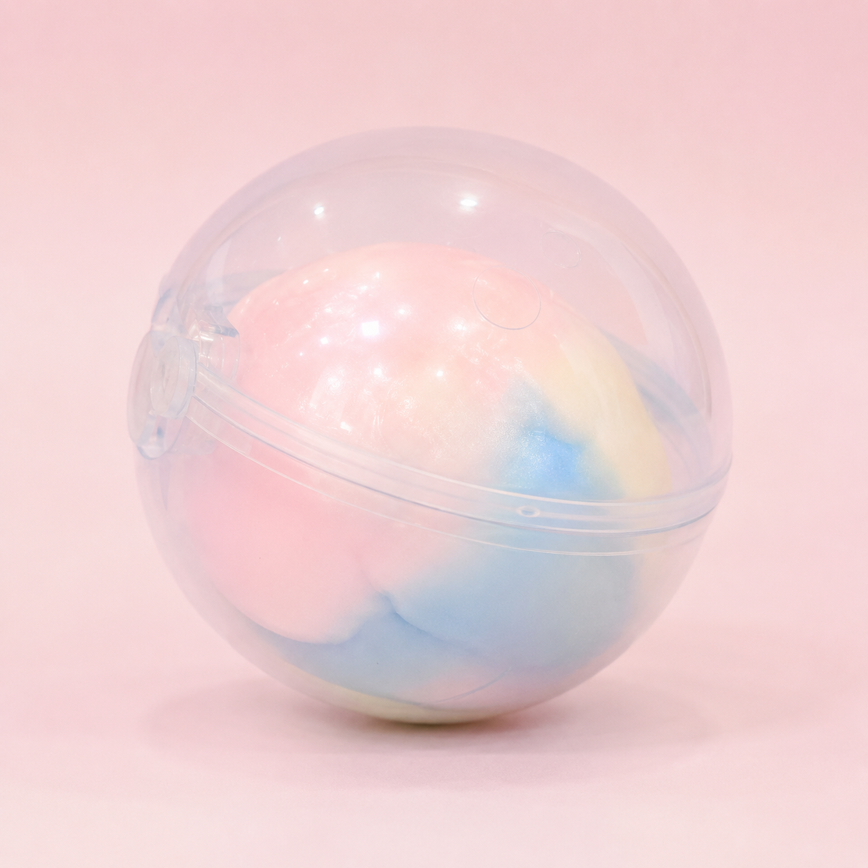 Pastel Rainbow Cloud Squishy Capsule