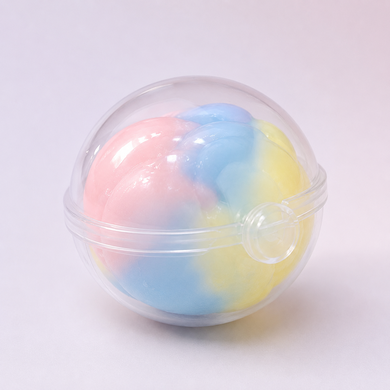 Pastel Rainbow Cloud Squishy Capsule