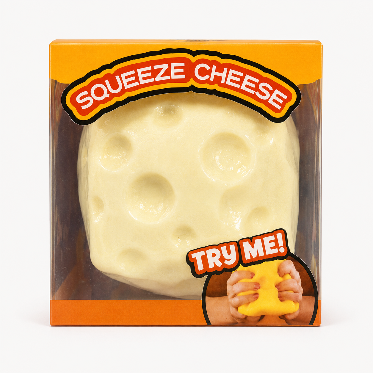 Squeeze Cheese Block Squishy Toy